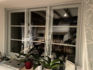 Secondary glazing in period house