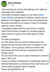 Elite sports people speaking up!