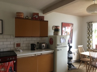 What colour to paint this kitchen?! Any mid century / retro lovers?