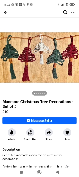 Homemade Christmas tat for sale....