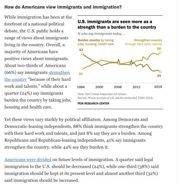 Genuine question re: immigration, not trying to be goady!
