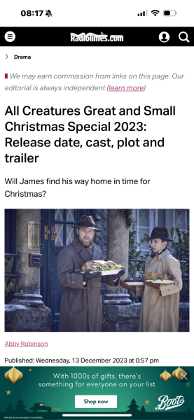 All Creatures Great and Small - new series Thursday 5 October 2023 C5