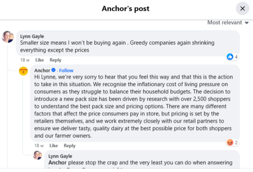 To never buy Anchor butter again?