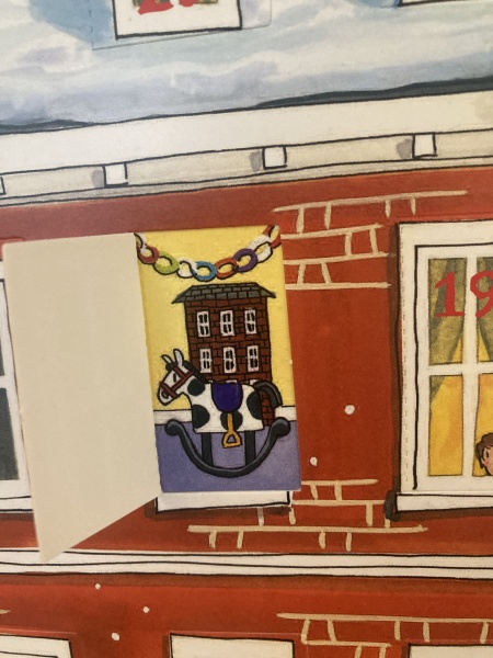 Picture advent calendars that add to the scene rather than have random pictures behind the doors