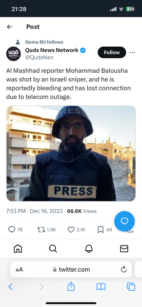 Journalists on the ground in Gaza