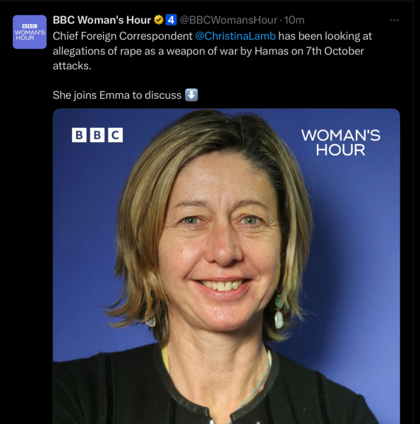 TW Women’s Hour - Christina Lamb
