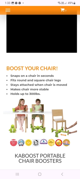 3yo using high chair in restaurant?