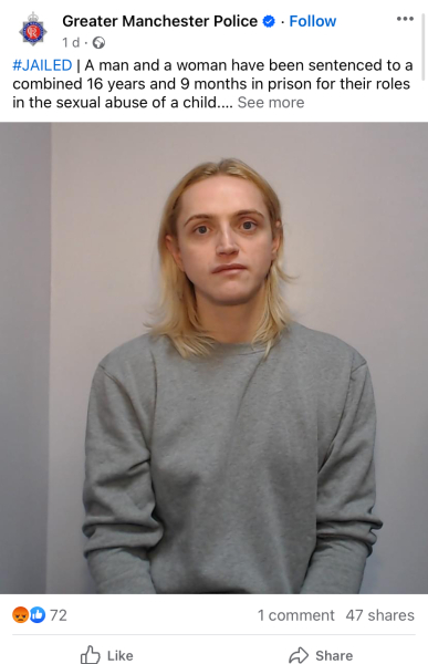 Predatory woman who incited man to abuse child, 4 jailed