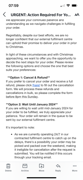 Oodie delivery times