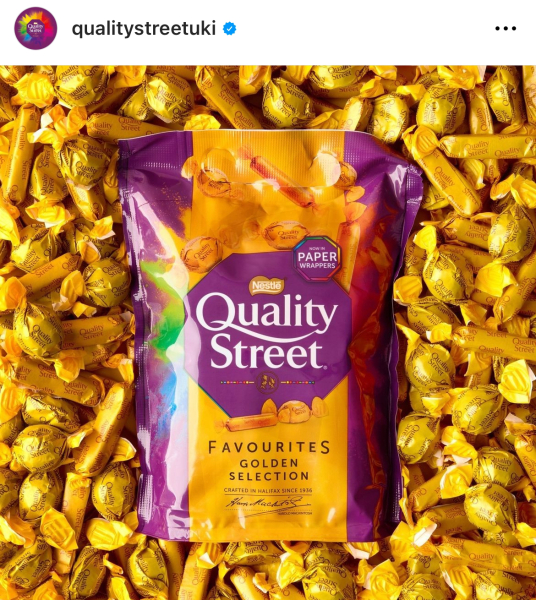 new Quality Street wrappers moan
