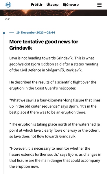 Iceland - possible eruption due near the Blue Lagoon