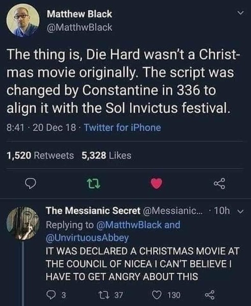 AIBU to think Die Hard is a Christmas movie, and to have enjoyed watching it for the umpteenth time?