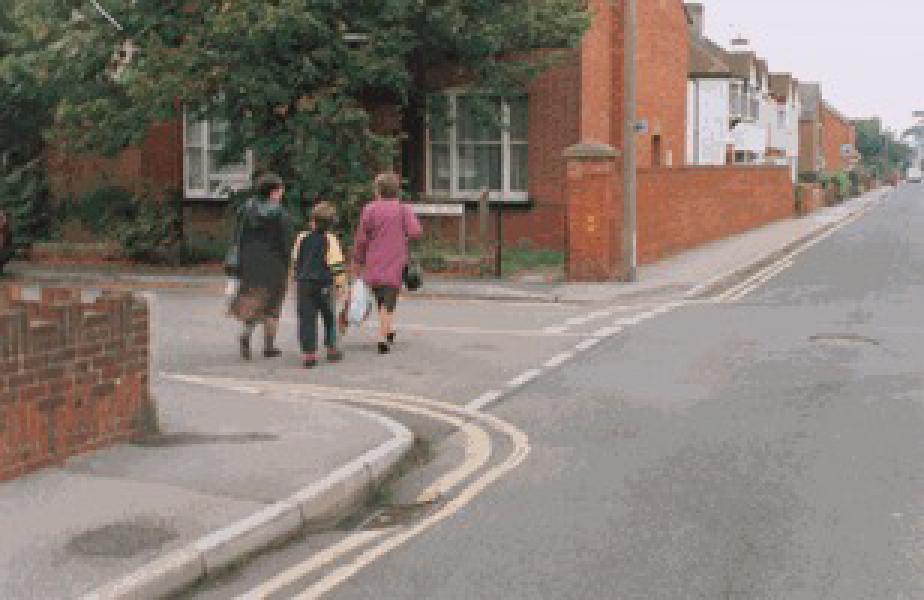 Pedestrian vs car