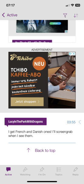 I keep getting Dutch and German adverts at the side of the page