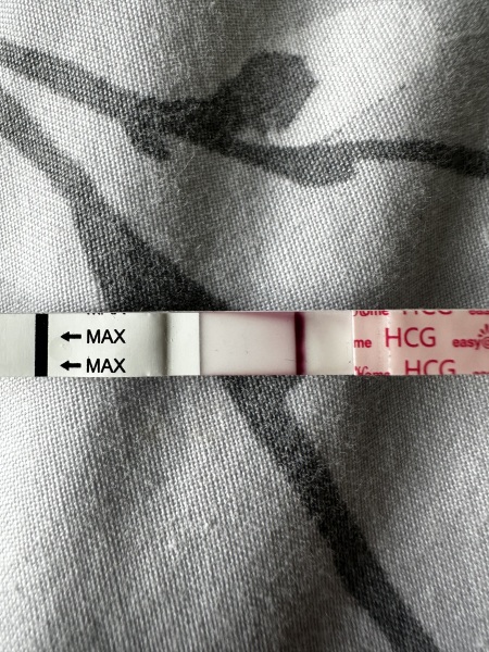 Big bleed then pos test?