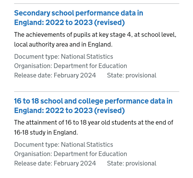 The Times School Rankings