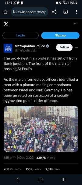 Shocked by the racist signs at marches