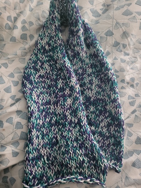 My daughter knitted me a scarf