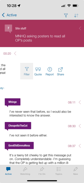 MNHQ asking posters to read all OP’s posts