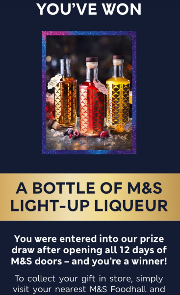 M&S Sparks 12 Days of Christmas