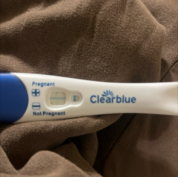 Clear blue test. Evap line or positive