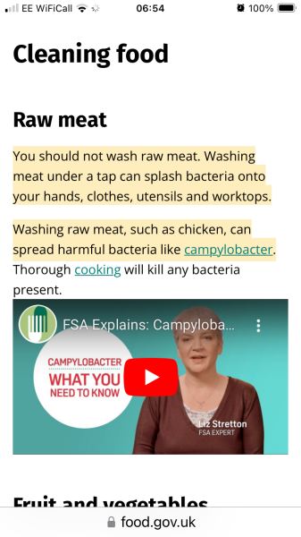MIL’s lack of food hygiene makes me feel sick