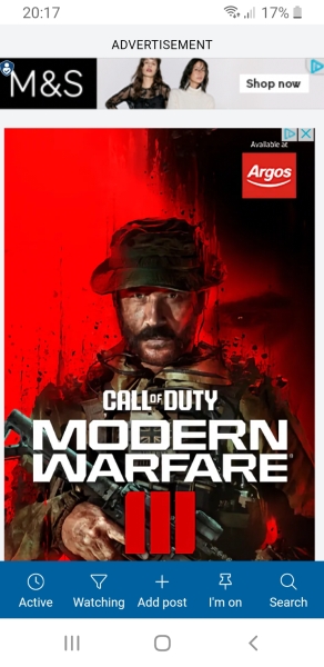Call Of Duty advert in Conflict in Middle East