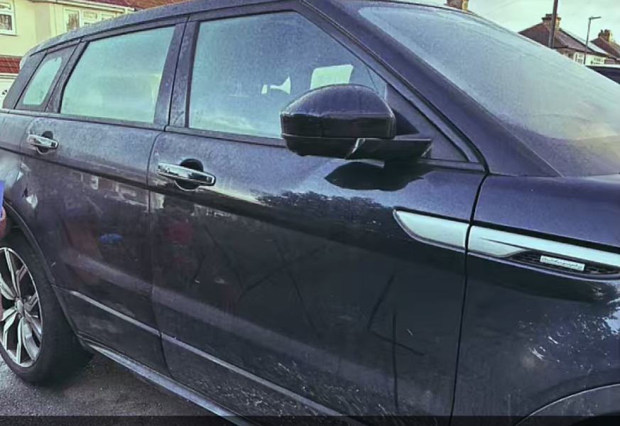 Someone marked my car last night? Target?