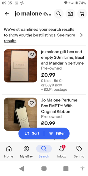 Request for empty jo malone box!