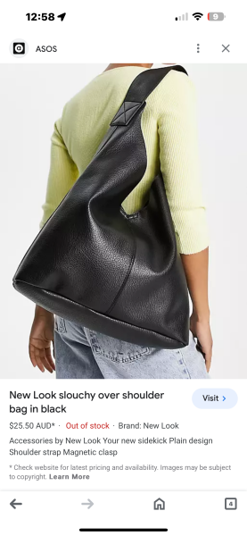 Large shoulder bag like the one from Nearly Normal Family on Netflix