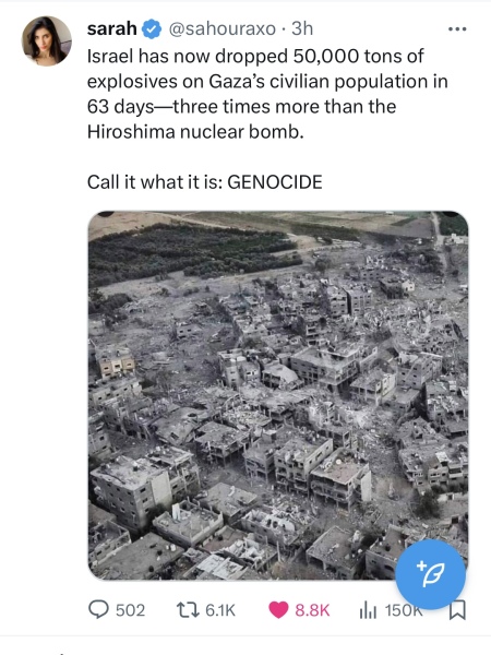 Please do all you can to object to the genocide of Palestinians