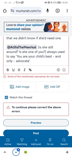 We've talked about this before...name tags unusable