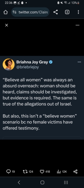 Feminism, rape, and Israel. Content warning.