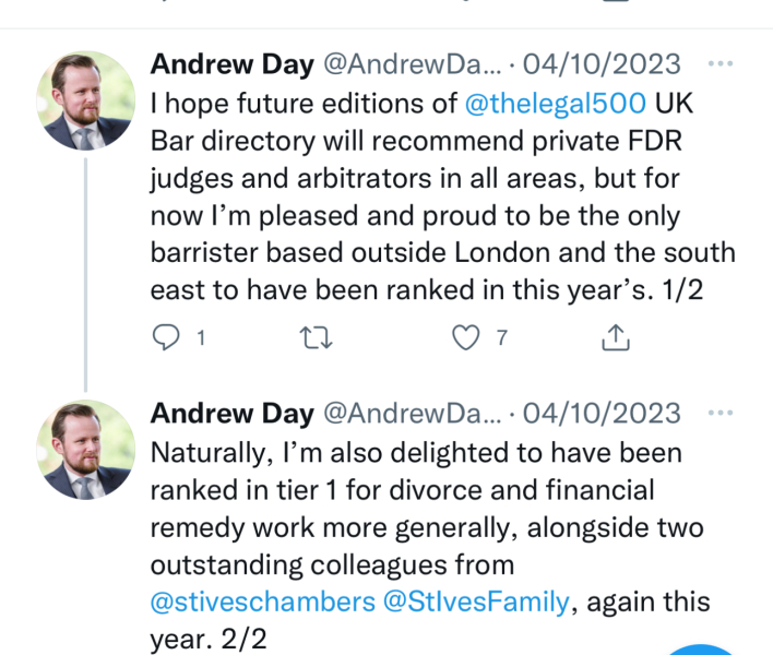 Good barrister based outside London to deal with narcissist ex? 
