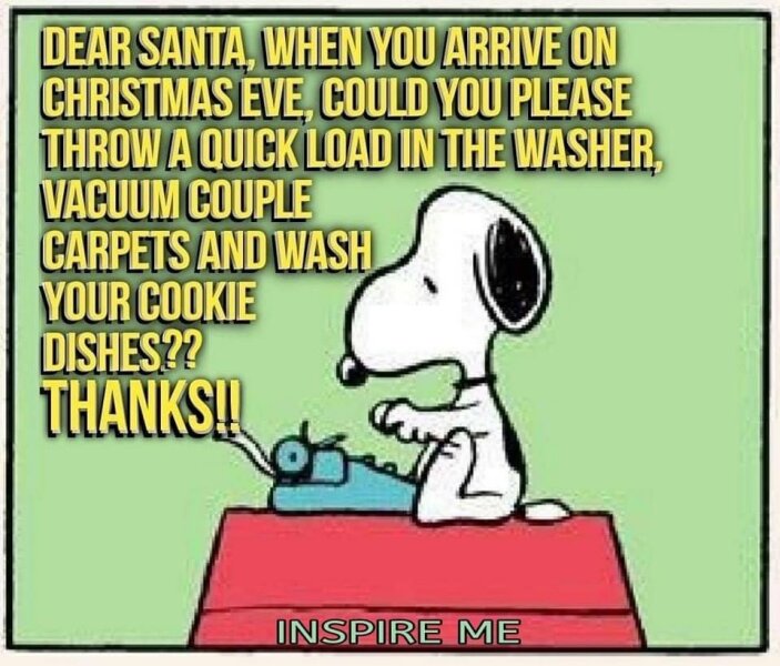 To not do a massive 'Christmas clean'
