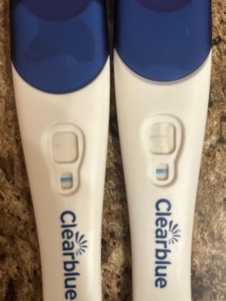 Has anyone got this thin blue line on clear-blue and was pregnant?