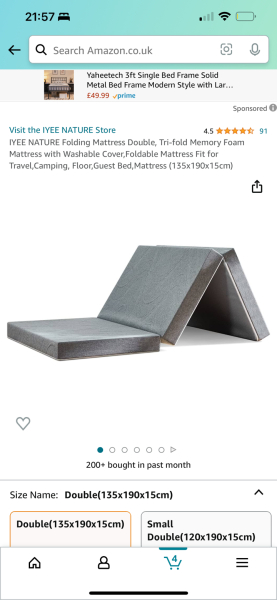 Blow up bed for MIL?