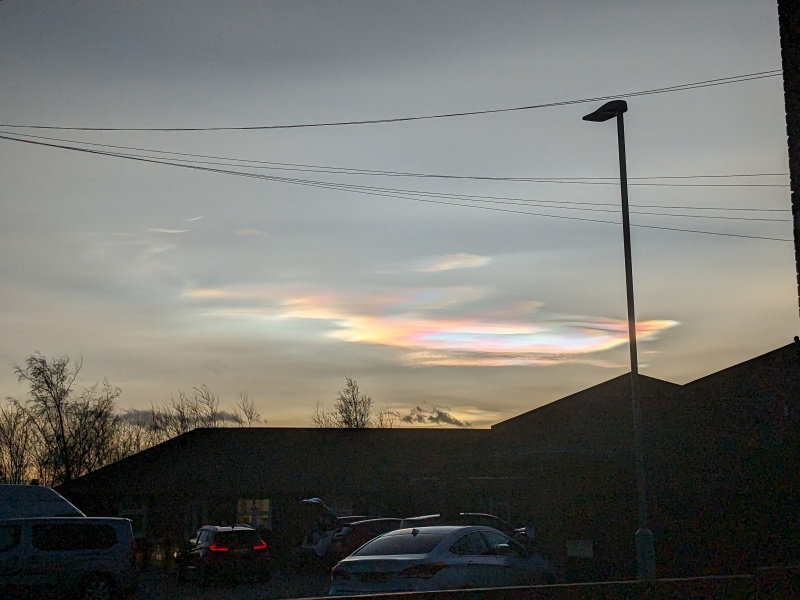 Did you see the pearl clouds today?
