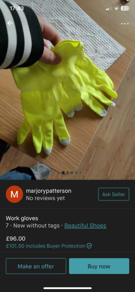 What are these Vinted 'work gloves' about