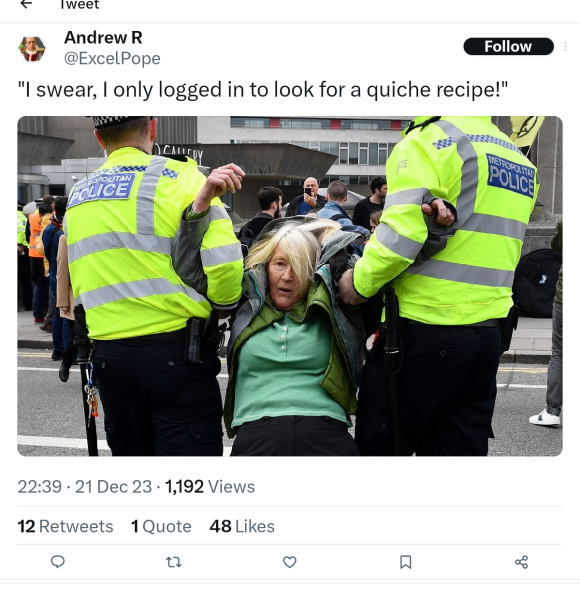 Everyone scarper, the rozzers are coming