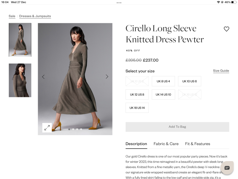 Opinions on this dress please