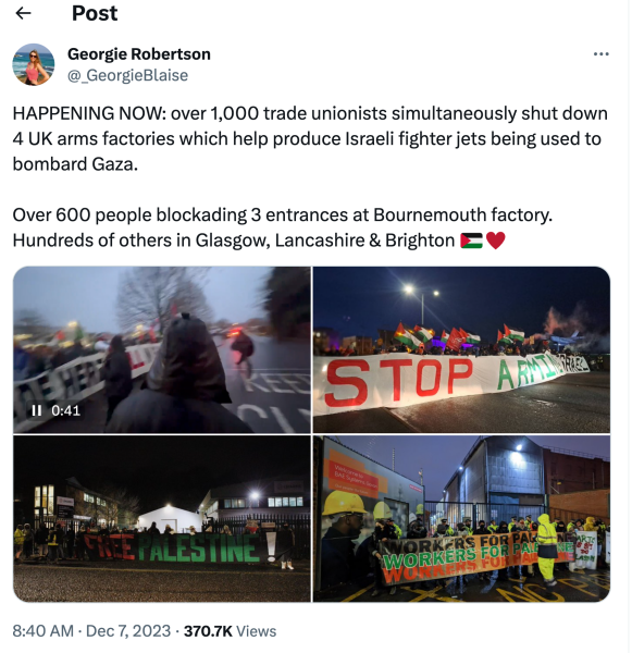 Support to Gaza/Palestine around the world