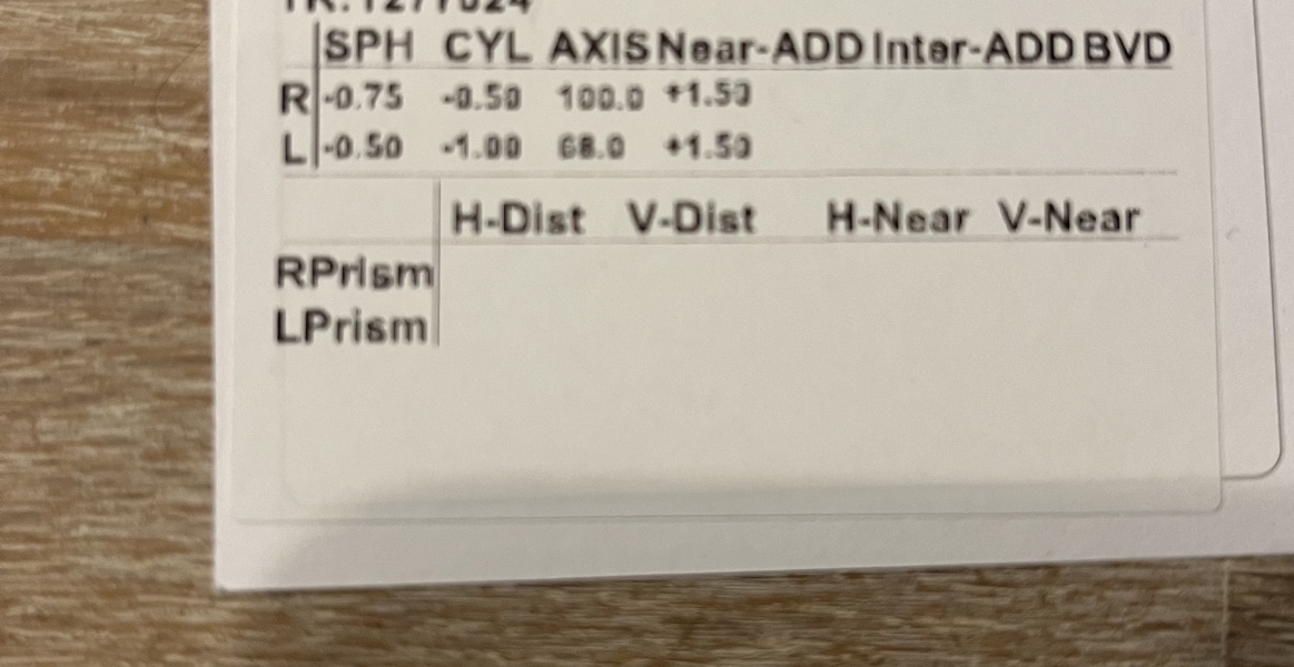 Eye test help