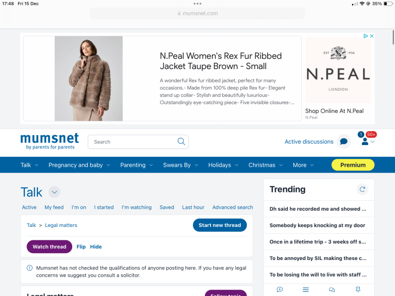 Advert for real fur?