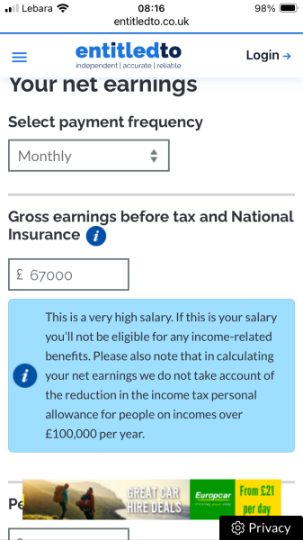 to think this should be more than enough to live of?