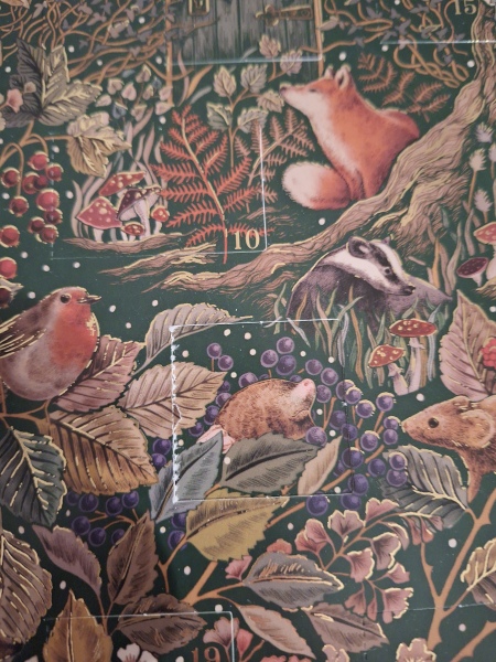 Picture advent calendars that add to the scene rather than have random pictures behind the doors