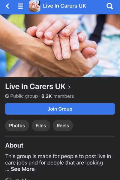 Live-in carers