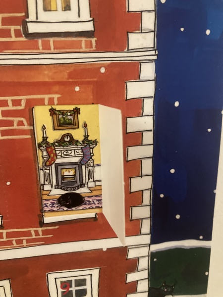 Picture advent calendars that add to the scene rather than have random pictures behind the doors