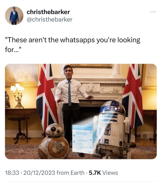Thread 34 Sunak - the Circus is back in Westminster