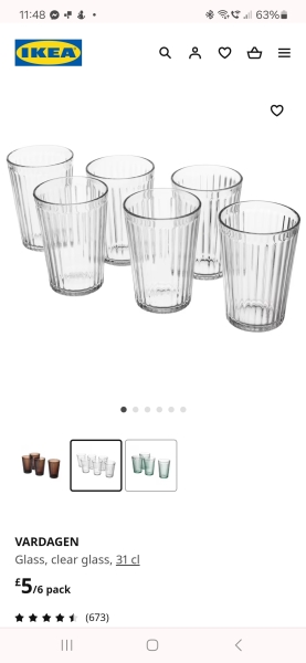 To dislike cloudy glassware?